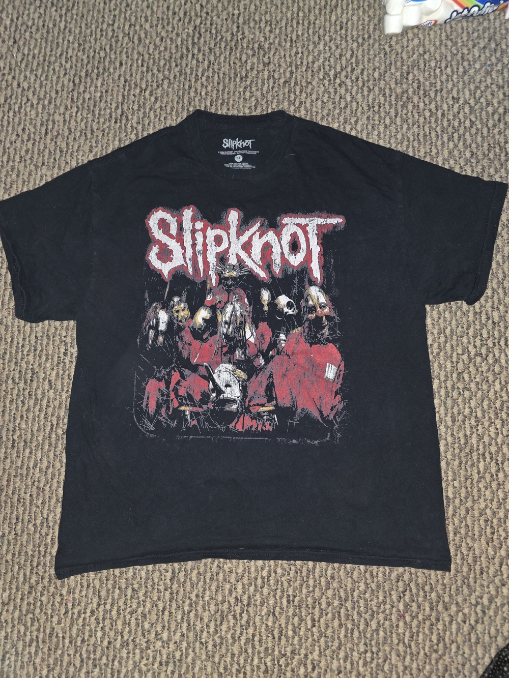 Slipknot Black Short Sleeve Graphic Tee - Band Logo